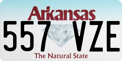 AR license plate 557VZE