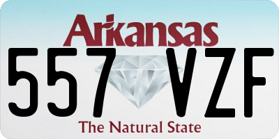 AR license plate 557VZF