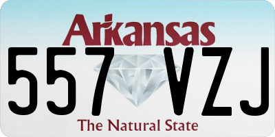 AR license plate 557VZJ