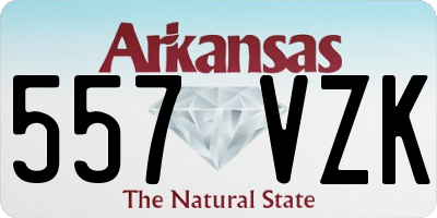 AR license plate 557VZK