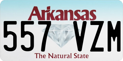AR license plate 557VZM
