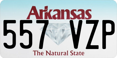 AR license plate 557VZP