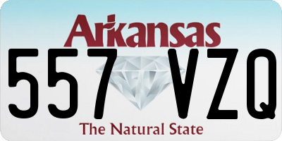 AR license plate 557VZQ
