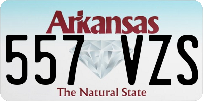 AR license plate 557VZS