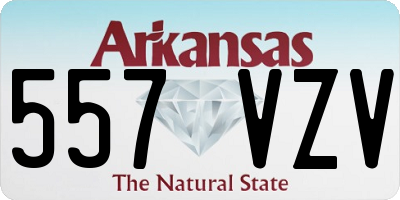 AR license plate 557VZV