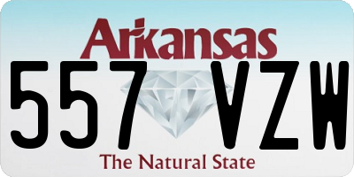 AR license plate 557VZW