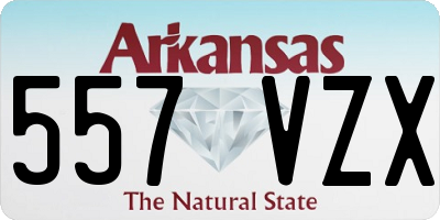 AR license plate 557VZX