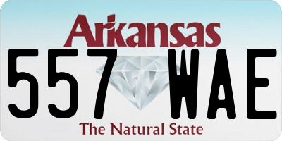 AR license plate 557WAE