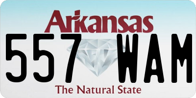AR license plate 557WAM