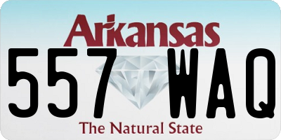AR license plate 557WAQ