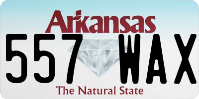 AR license plate 557WAX