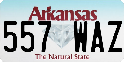 AR license plate 557WAZ
