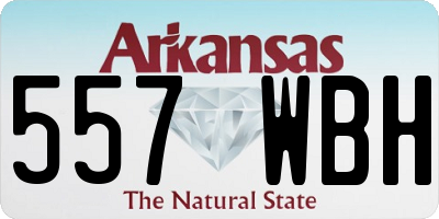 AR license plate 557WBH