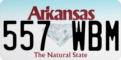 AR license plate 557WBM