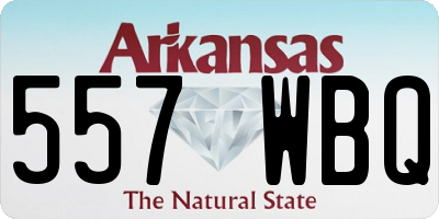AR license plate 557WBQ