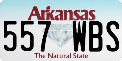 AR license plate 557WBS
