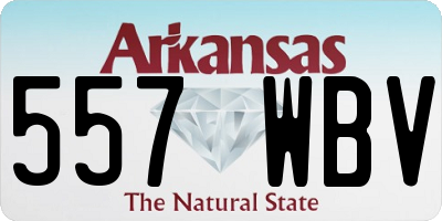 AR license plate 557WBV