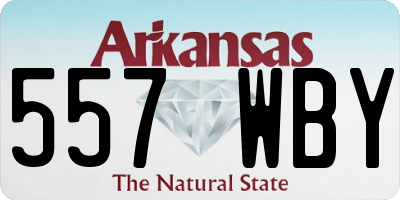 AR license plate 557WBY