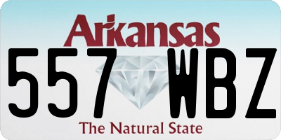 AR license plate 557WBZ