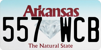 AR license plate 557WCB