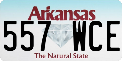 AR license plate 557WCE