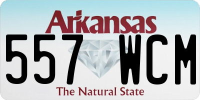 AR license plate 557WCM