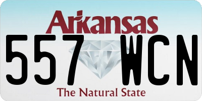 AR license plate 557WCN
