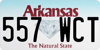 AR license plate 557WCT