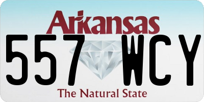 AR license plate 557WCY