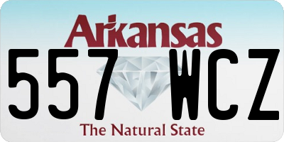AR license plate 557WCZ