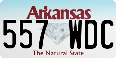 AR license plate 557WDC