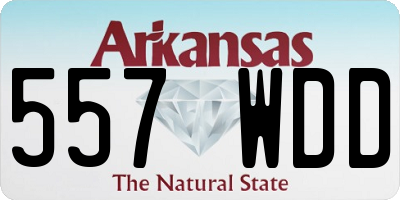 AR license plate 557WDD