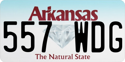 AR license plate 557WDG