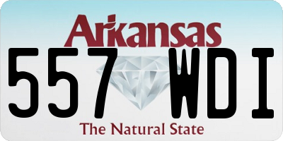 AR license plate 557WDI
