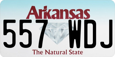 AR license plate 557WDJ