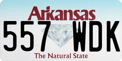 AR license plate 557WDK