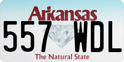 AR license plate 557WDL