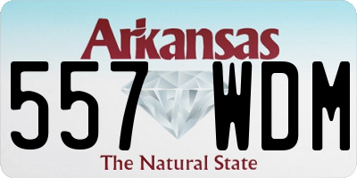 AR license plate 557WDM