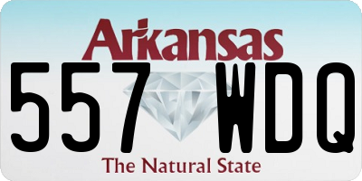 AR license plate 557WDQ