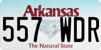 AR license plate 557WDR