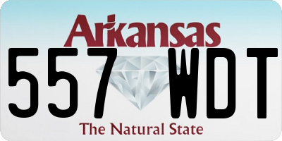 AR license plate 557WDT