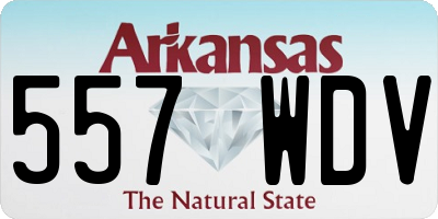 AR license plate 557WDV