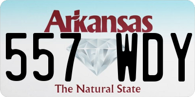 AR license plate 557WDY