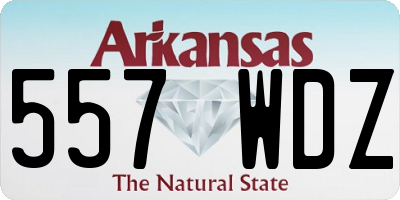 AR license plate 557WDZ