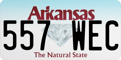 AR license plate 557WEC