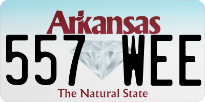 AR license plate 557WEE