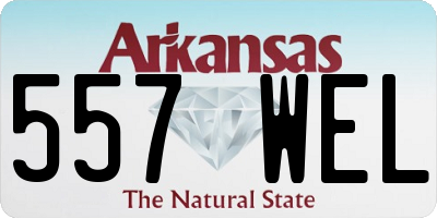 AR license plate 557WEL