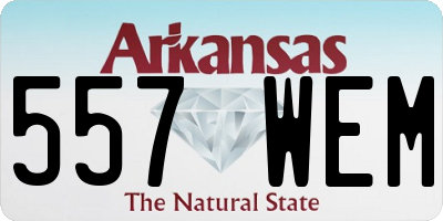 AR license plate 557WEM