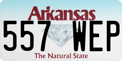 AR license plate 557WEP