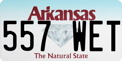 AR license plate 557WET